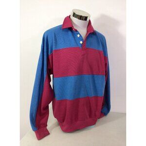 Steeple Chase Vintage Polo Rugby Shirt Mens Large